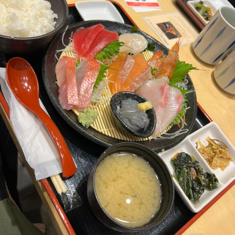 刺し身定食(魚がし料理　粋のや)