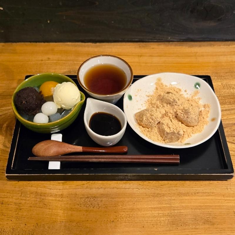 あんみつ＆わらびもちセット(アイス付き)(あかちゃ家)