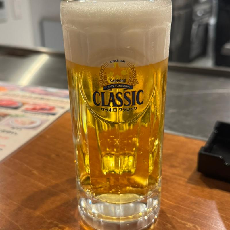 サッポロビールクラシック生(ひげのうし 本店)