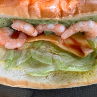 海老とジェノバポテトチェダーチーズ(コッペ田島 枚方店)