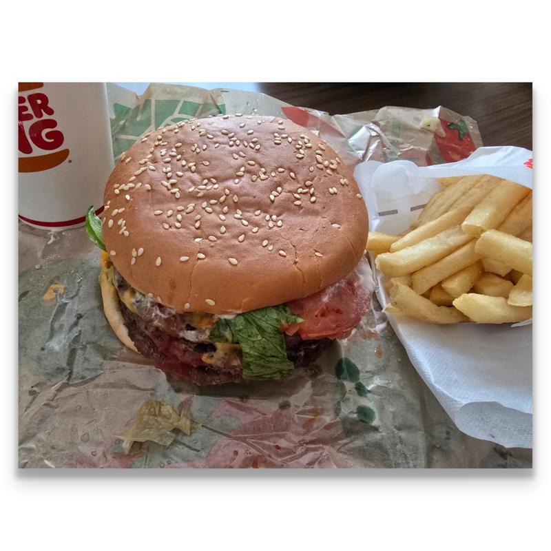 トリプルワッパーチーズセット(バーガーキング ニッケコルトンプラザ店)