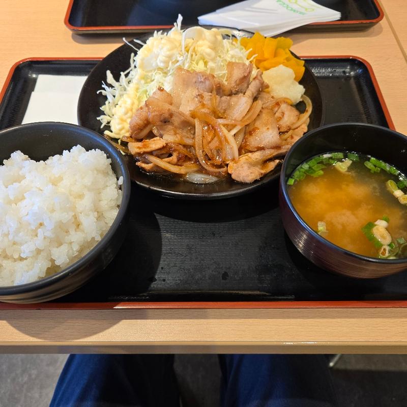 生姜焼定食(都賀西方パーキングエリア(下り)レストラン・スナックコーナー )