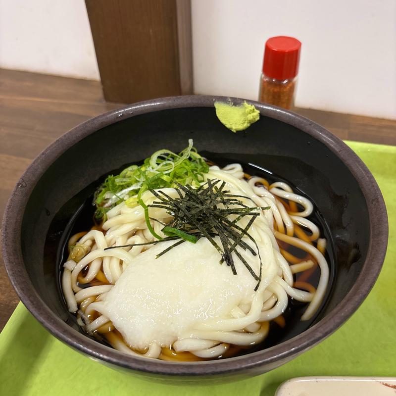 冷やしやまかけうどん(三角茶屋豊吉うどん JR宮崎店 （さんかくちゃやとよきちうどん）)