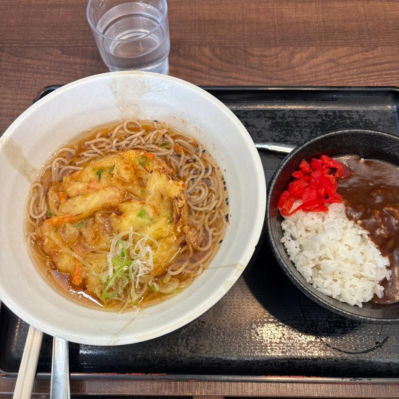 かき揚げそばカレー丼セット(麺や石川 （【旧店名】めん処 石川亭）)