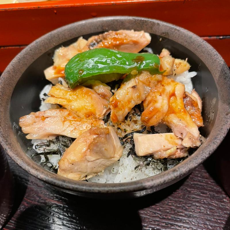 そばせいろと焼き鳥丼セット(鳥元 ミューザ川崎店)