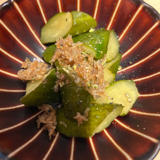 エビスで仕込んだきゅうりの浅漬け(Yebisu Bar グランスタ八重北店)