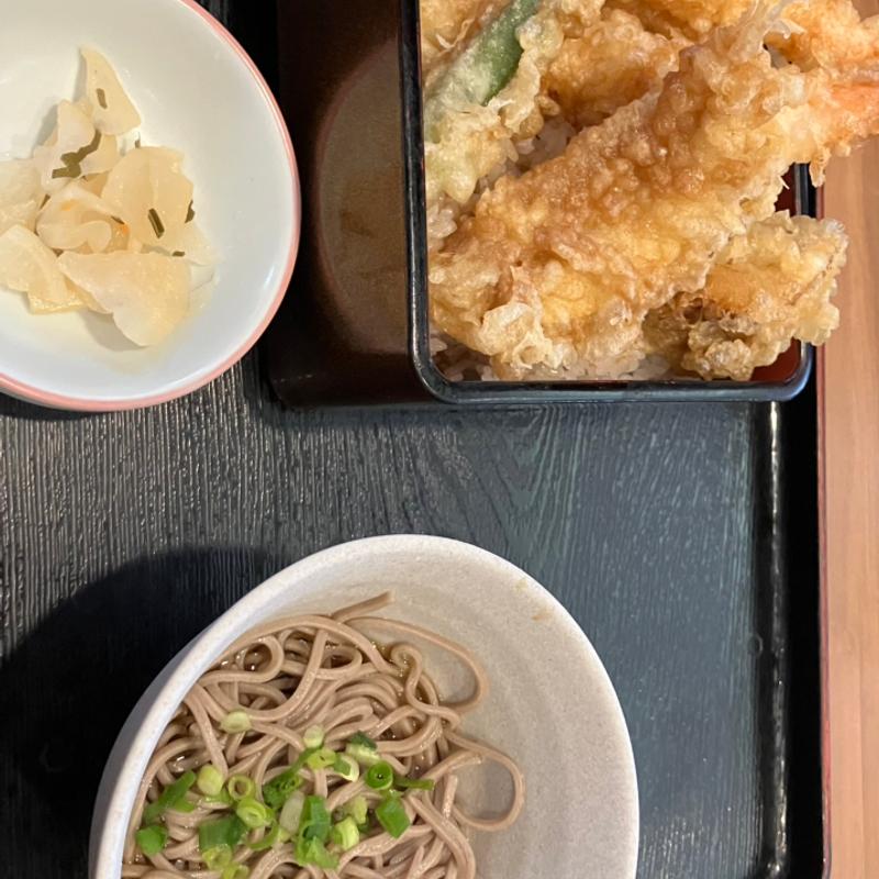 天重冷たい蕎麦(夢庵 小田原鴨宮店)