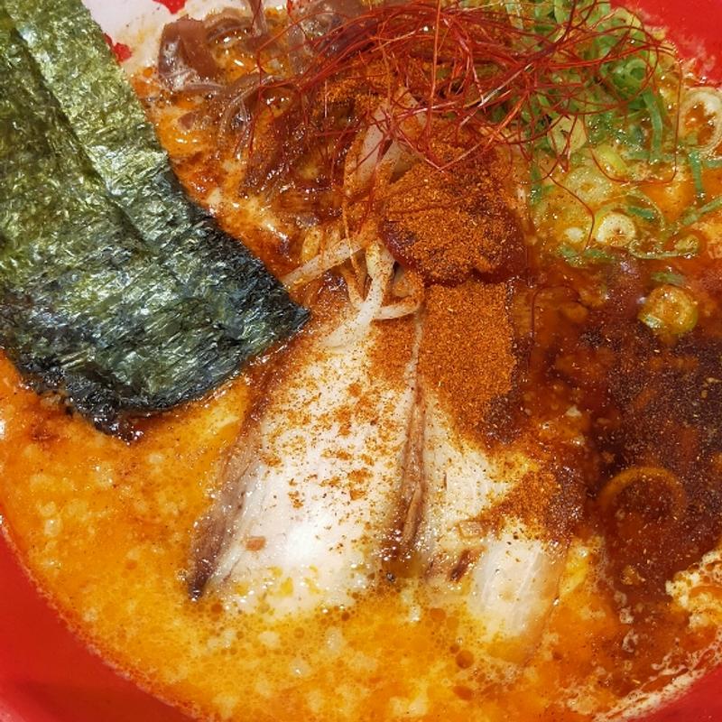 極オニ辛牛白湯ラーメン(ラーメン まこと屋 堺泉北大庭寺店)