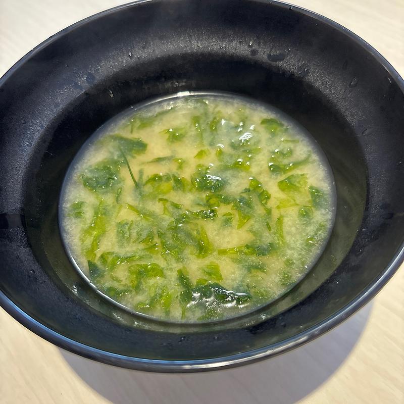 あおさの味噌汁(魚べい アークプラザ新潟店)