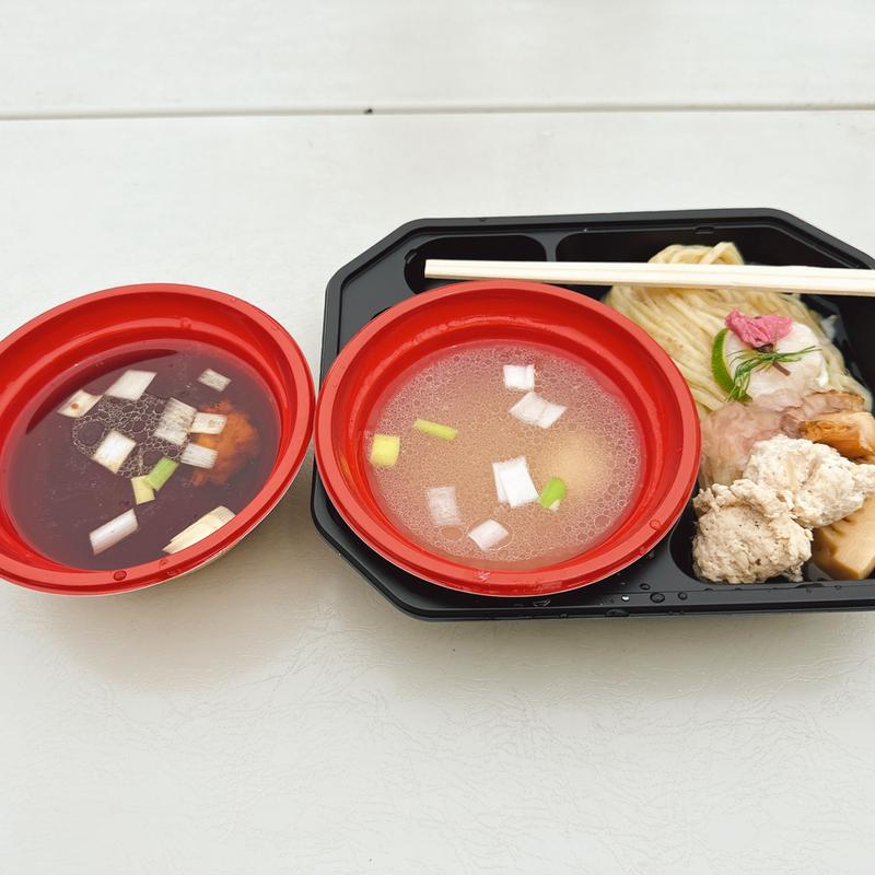 最強ラーメン祭り2025in小山 ほたて日和 帆立の昆布水つけ麺（春）+特製日和＆小山特製追加つけダレ醤油(ヤマザキショップ 小山市役所新庁舎店)