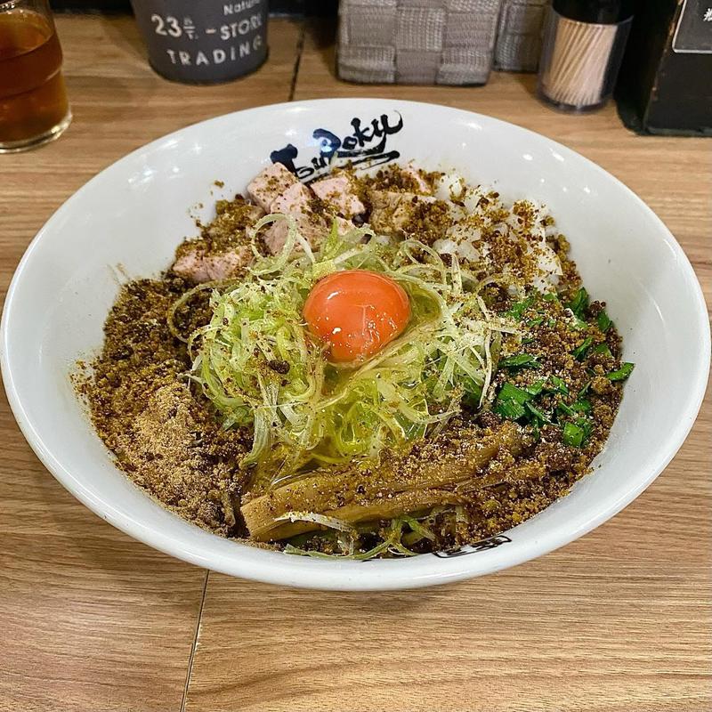 カレーまぜ麺 〆ご飯付き(麺屋丈六 キーノ和歌山店)