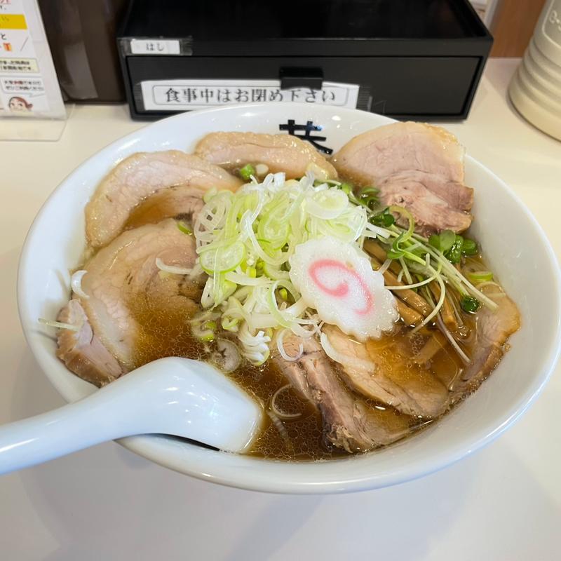 チャーシュー麺Wねぎ増し(にぼしラーメン一恭)