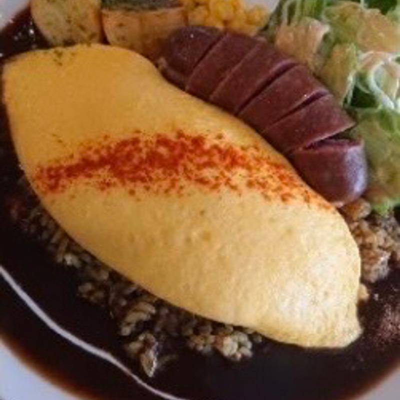 オムソーセージカレー（自家製ソーセージのせ）(唯我独尊 岸和田店)