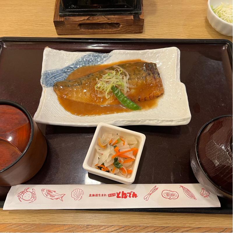 さばの味噌煮　美味しいごはんセット(とんでん 花畑店)