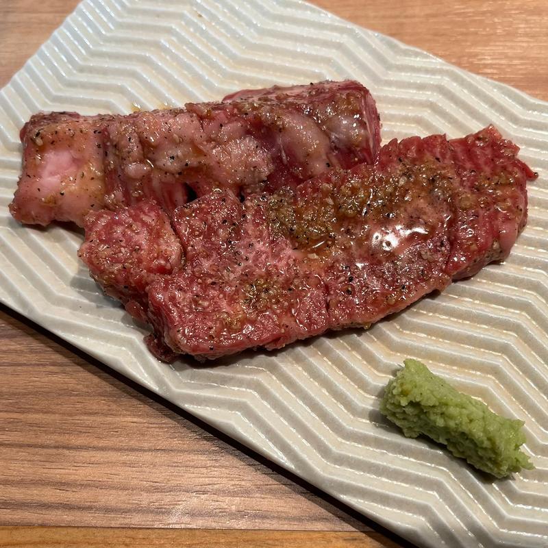 和牛ハラミ(Yakiniku 名もなき名店へ 一切入魂一枚売り焼肉)