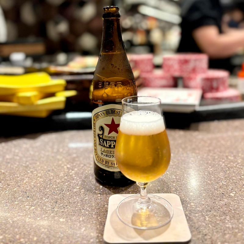 サッポロ赤ラベル(博多小皿鉄板 べっぴんしゃん)