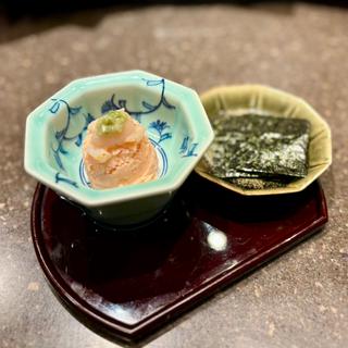 イカ明太ポテサラ 海苔付き(博多小皿鉄板 べっぴんしゃん)