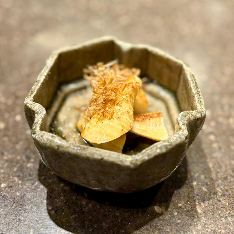 焼筍 山椒醤油(博多小皿鉄板 べっぴんしゃん)