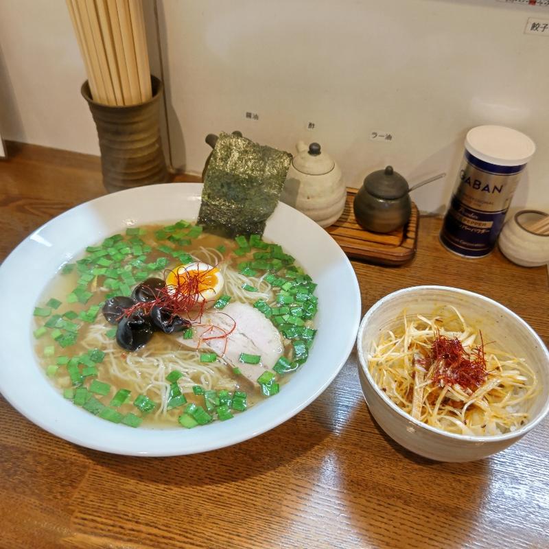 502特製ラーメン＋ネギチャーシュー丼(麺屋502)