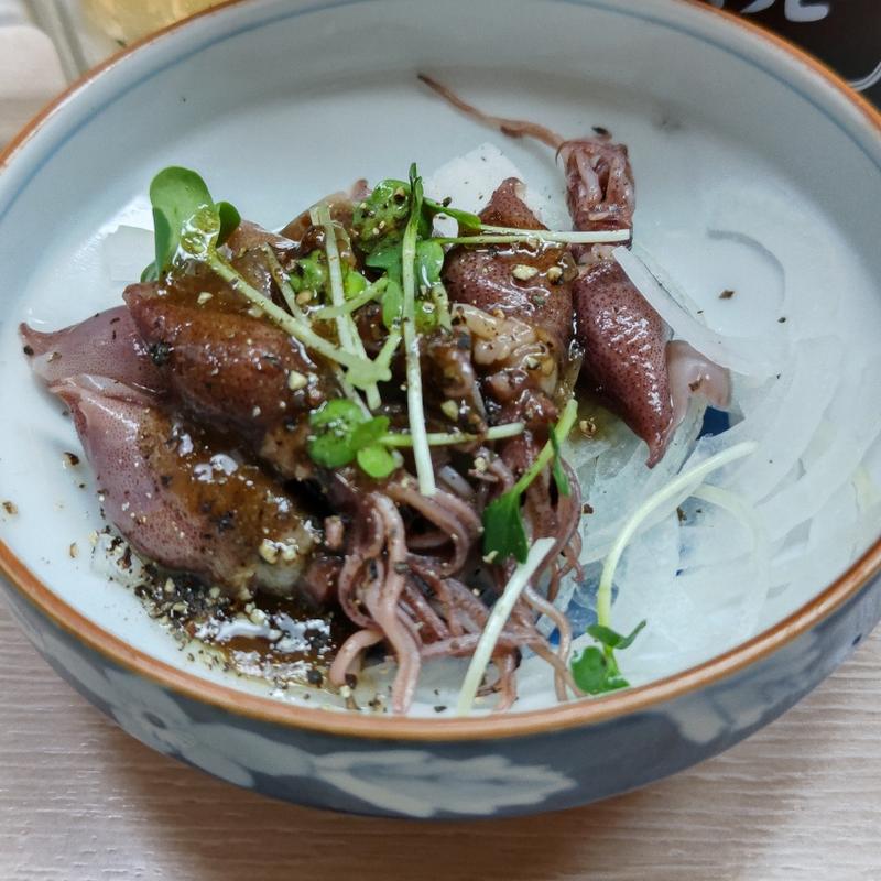 ホタルイカのカルパッチョ(鞠屋)