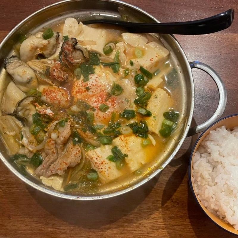 牡蠣スンドュブ(生野区コリアンタウン)