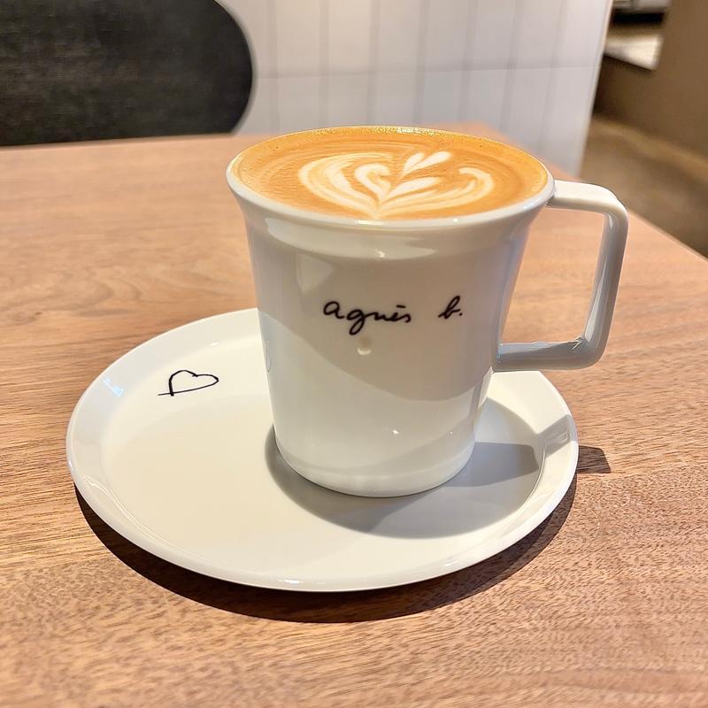 カフェラテ(アニエスベーカフェ祇園)