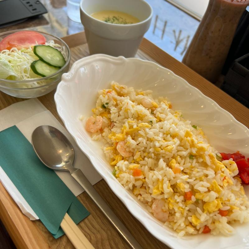 エビピラフ定食(カフェ西風（にしかぜ）)