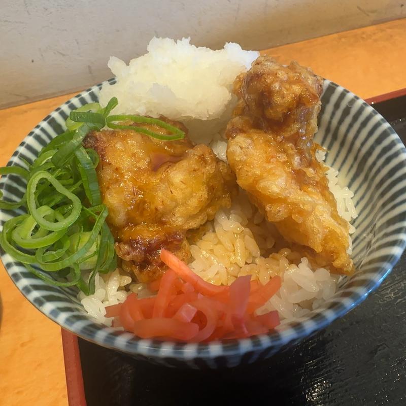 かしわ天丼ミニ(やまふじ )