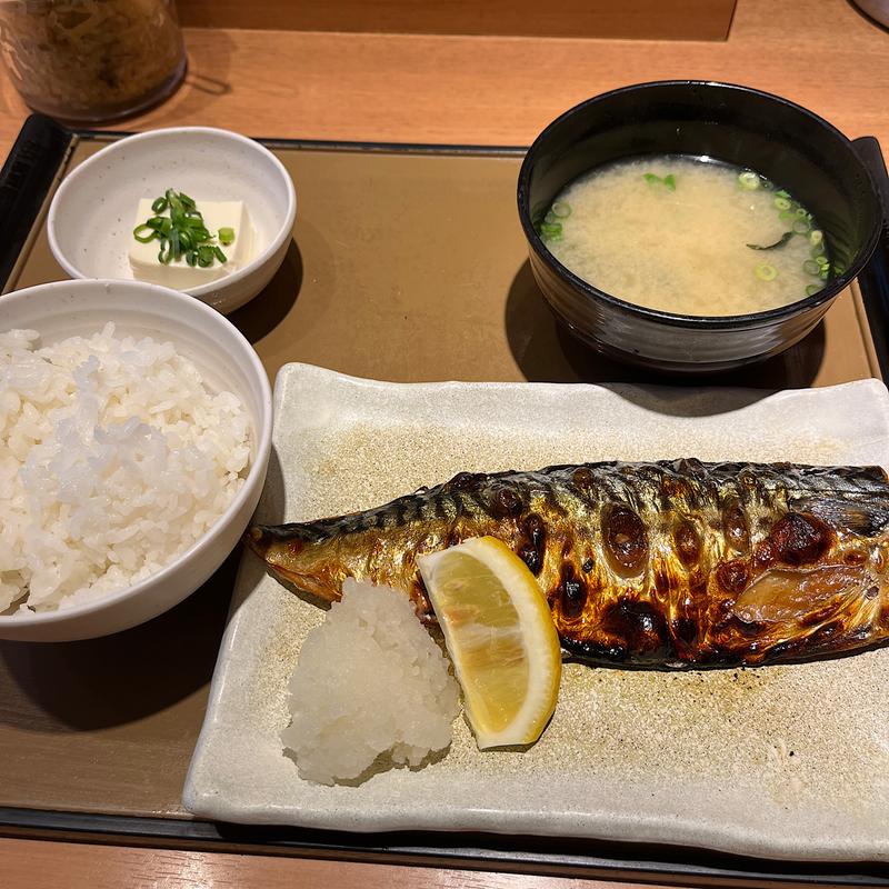 サバの塩焼定食(やよい軒 四条烏丸店 )