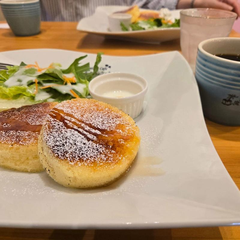 パンケーキモーニングプレート(Hawaiian Cafe 魔法のパンケーキ岐南店)