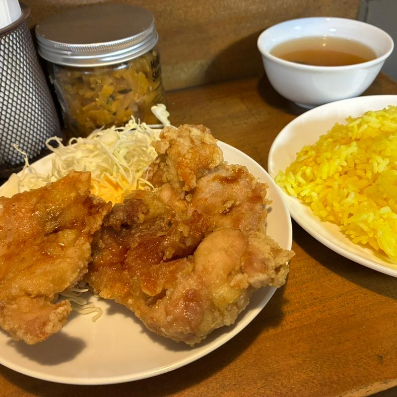 唐揚げ定食(3個)(DUBSTA)