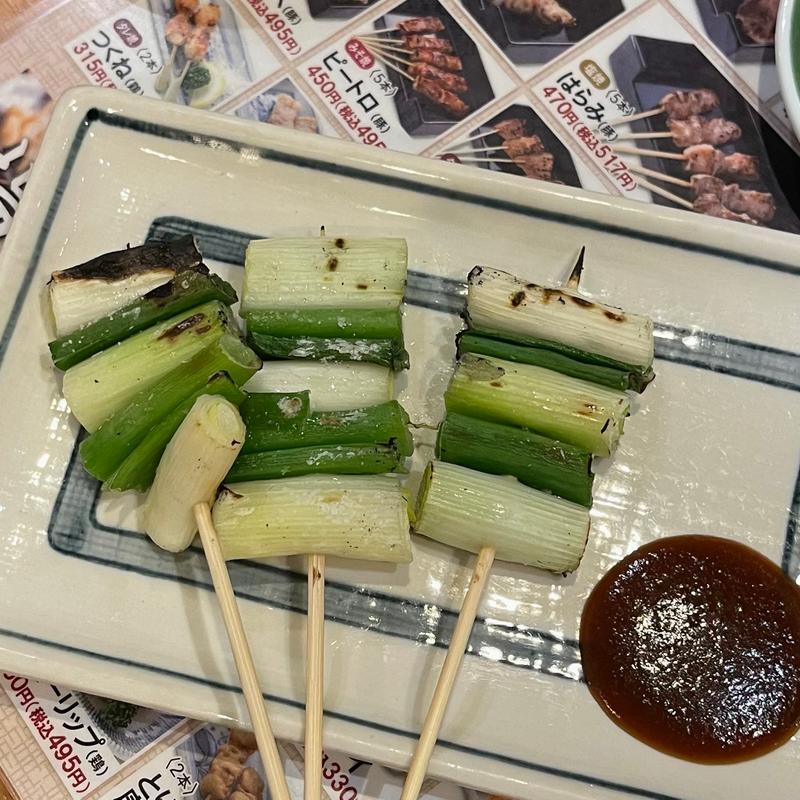 ねぎ串焼き(やきとりの名門秋吉 梅田店)