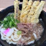 肉ごぼ天うどん(資さんうどん 両国店)