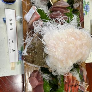 刺し身の板盛り