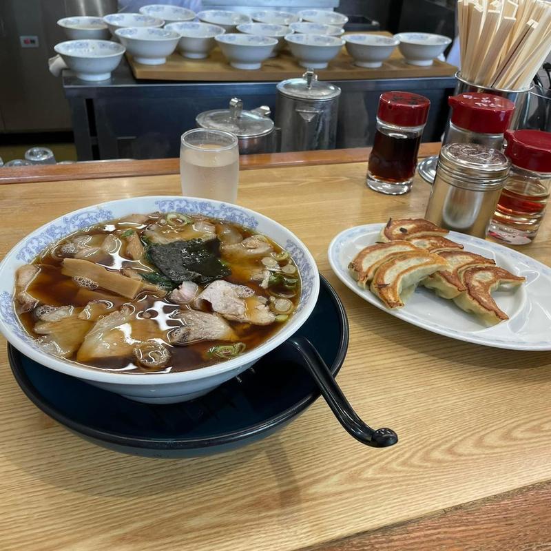 チャーシュー麺 餃子(ラーメンあおきや 長岡インター店)