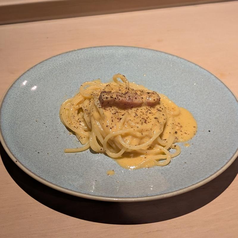 店主が本気で作った特製カルボナーラ(いぐち 本店)