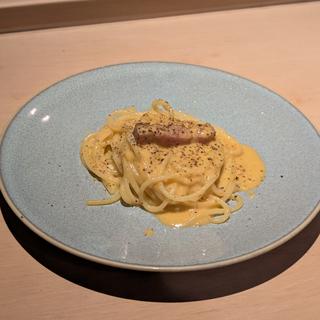 店主が本気で作った特製カルボナーラ