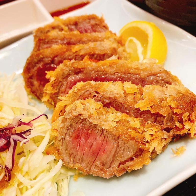 牛カツ（定食セット）(はしや イオン広島府中店)