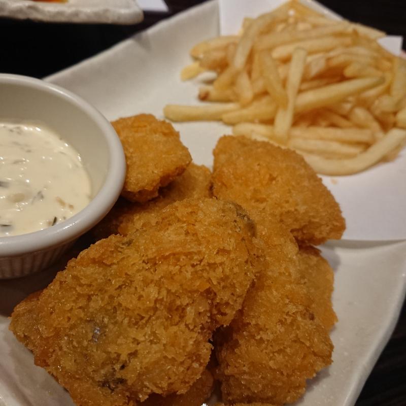 白身魚のフライ＆ポテトフライ(鶏侍 新さっぽろ店)