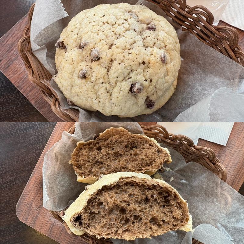 チョコチップメロンパン(ハースブラウン 南万騎が原)