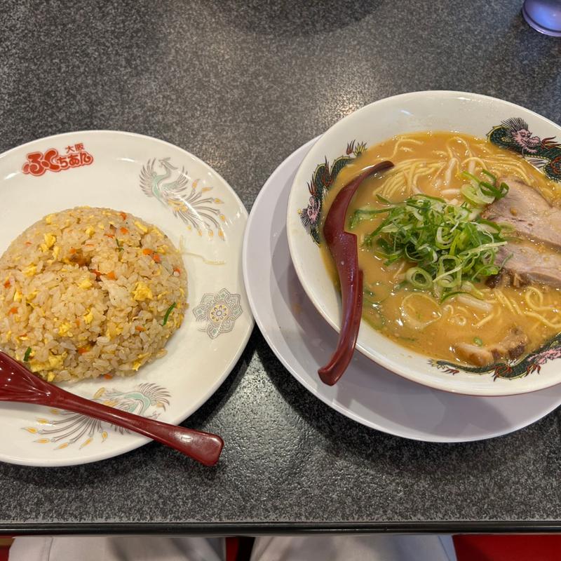 味噌ラーメン焼きめしセット(大阪ふくちぁんラーメン 横枕店)