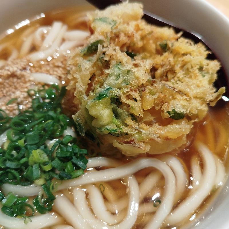 えびたっぷりのかき揚げうどん(分讃岐うどん あ季 時譚)