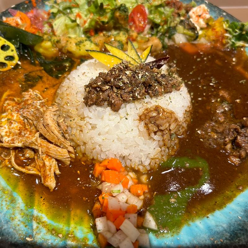 ボタニカリーとポージョカリー(BOTANI:CURRY（ボタニカリー）梅田店)