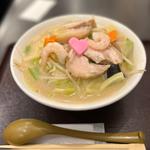 長崎ちゃんぽん、チャーシュートッピング(三芳八 新橋)