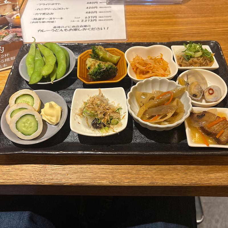 おばんざい9種(カレーうどん千吉栄店)