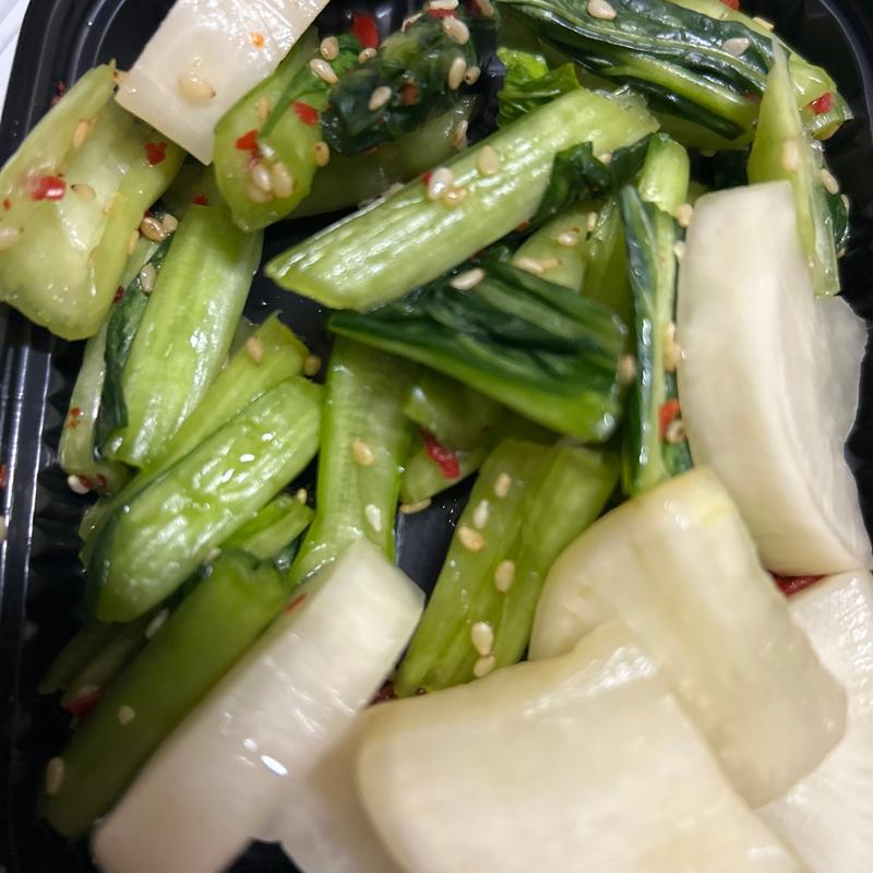 小松菜と大根のピリ辛漬け物(セイコーマート 道庁前北店)