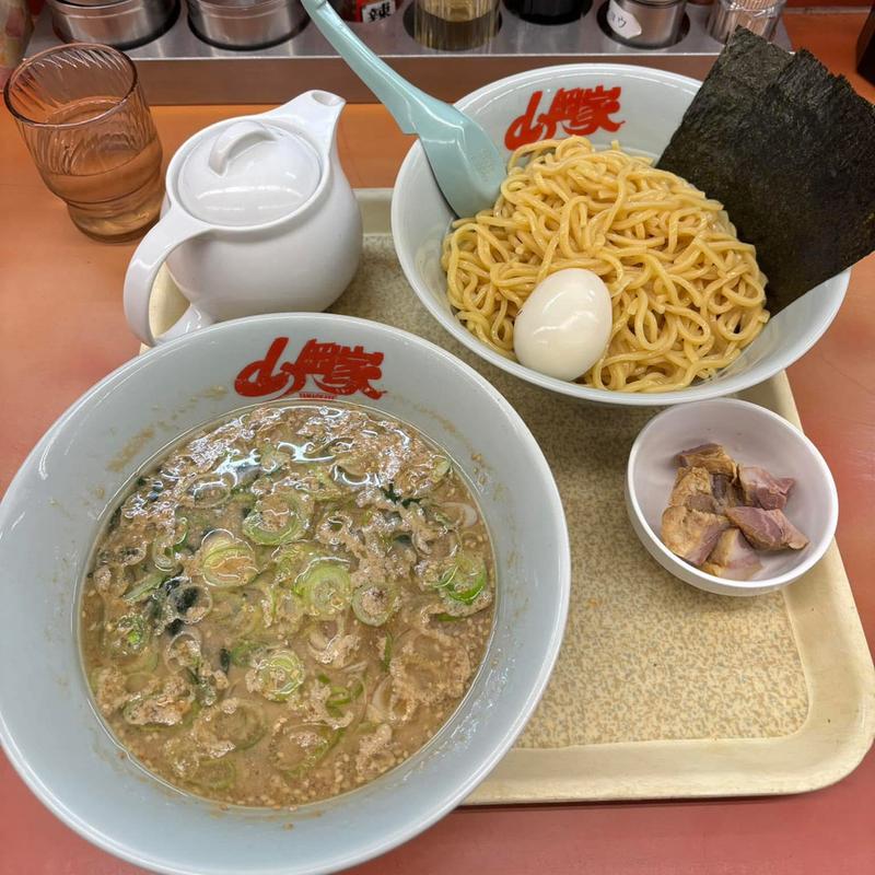 つけ麺 味玉 コロチャー(ラーメン山岡家 厚木店)