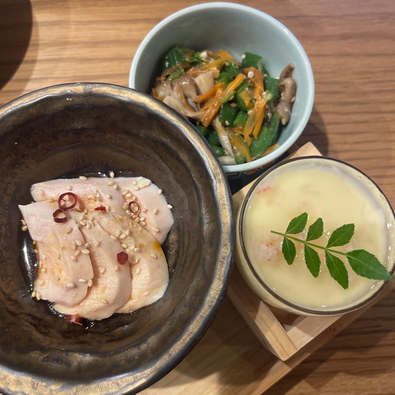 前菜3種盛り(天ぷら専門 イチバン)