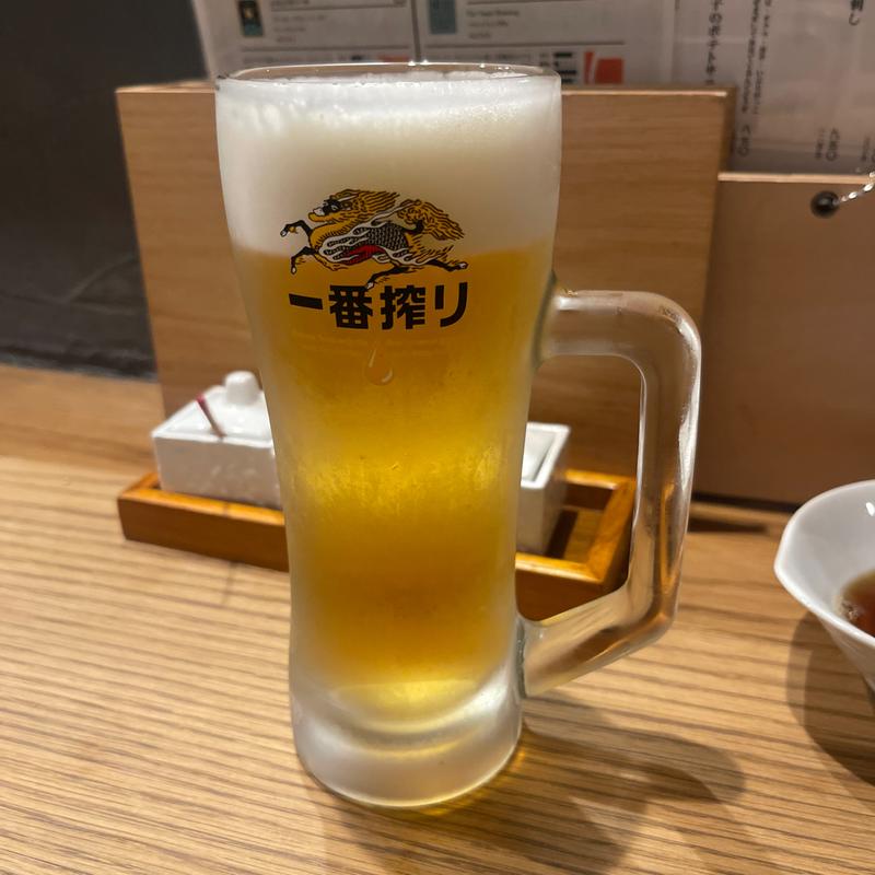 生ビール(天ぷら専門 イチバン)