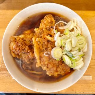 太蕎麦温普通、ジャンボゲソ天、ゲソ天